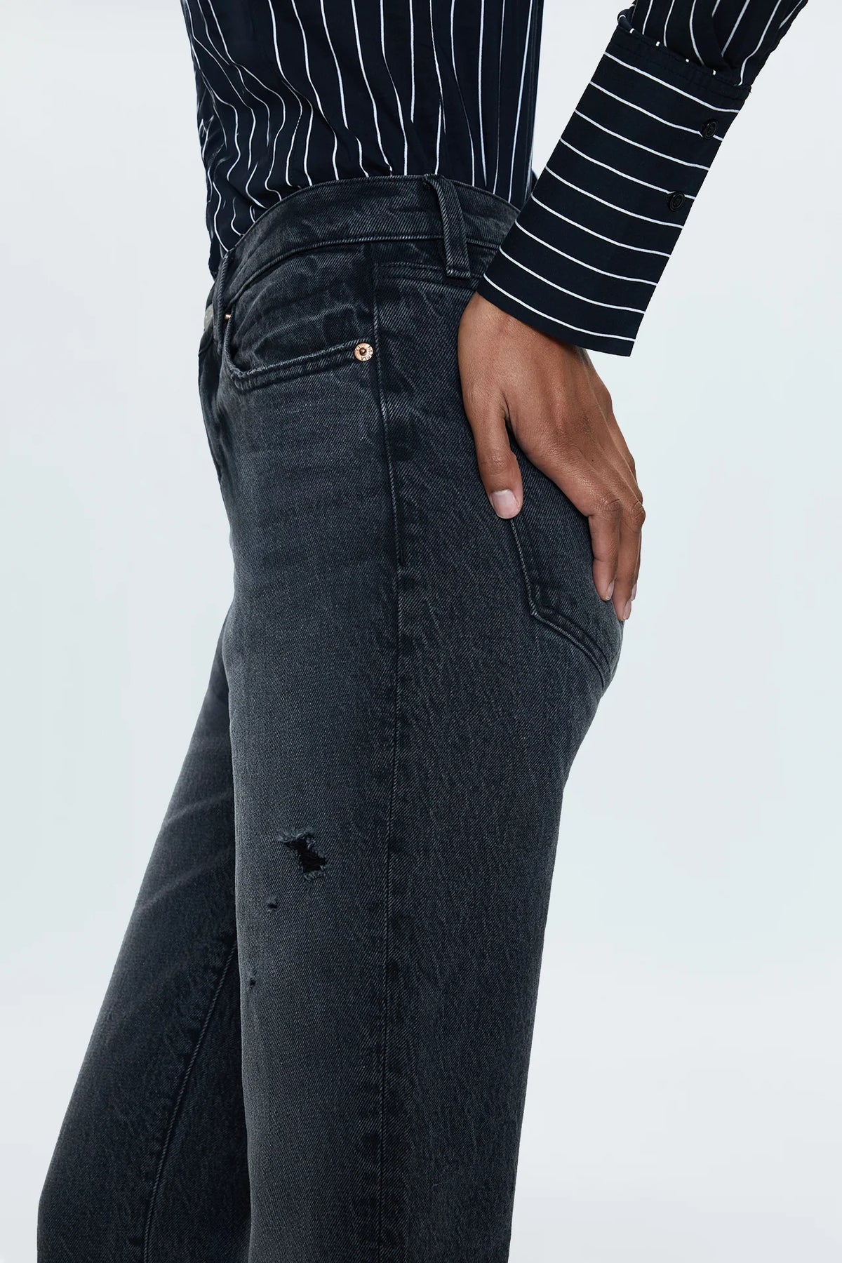 Ally High Rise Vintage Ankle Boot Jean