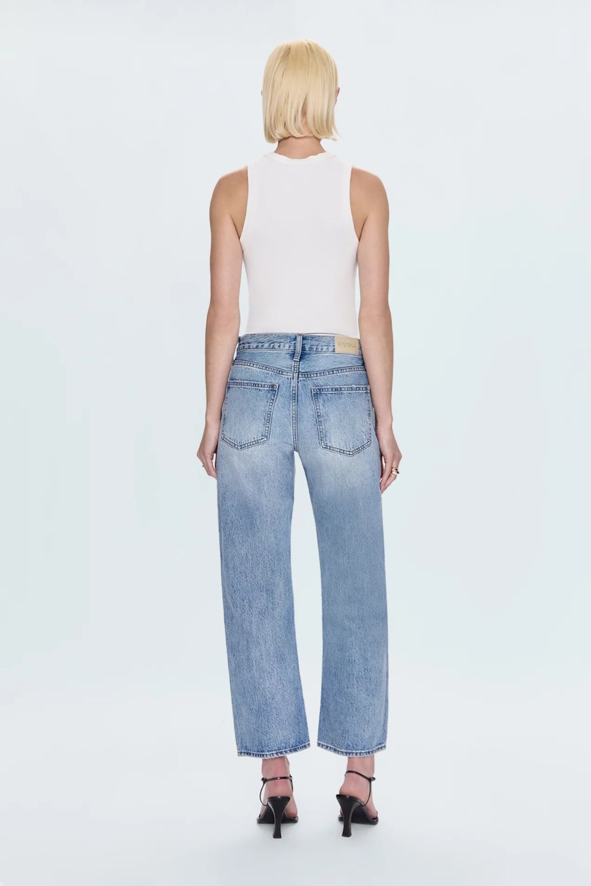 Lexi Mid-Rise Bowed Straight Jean