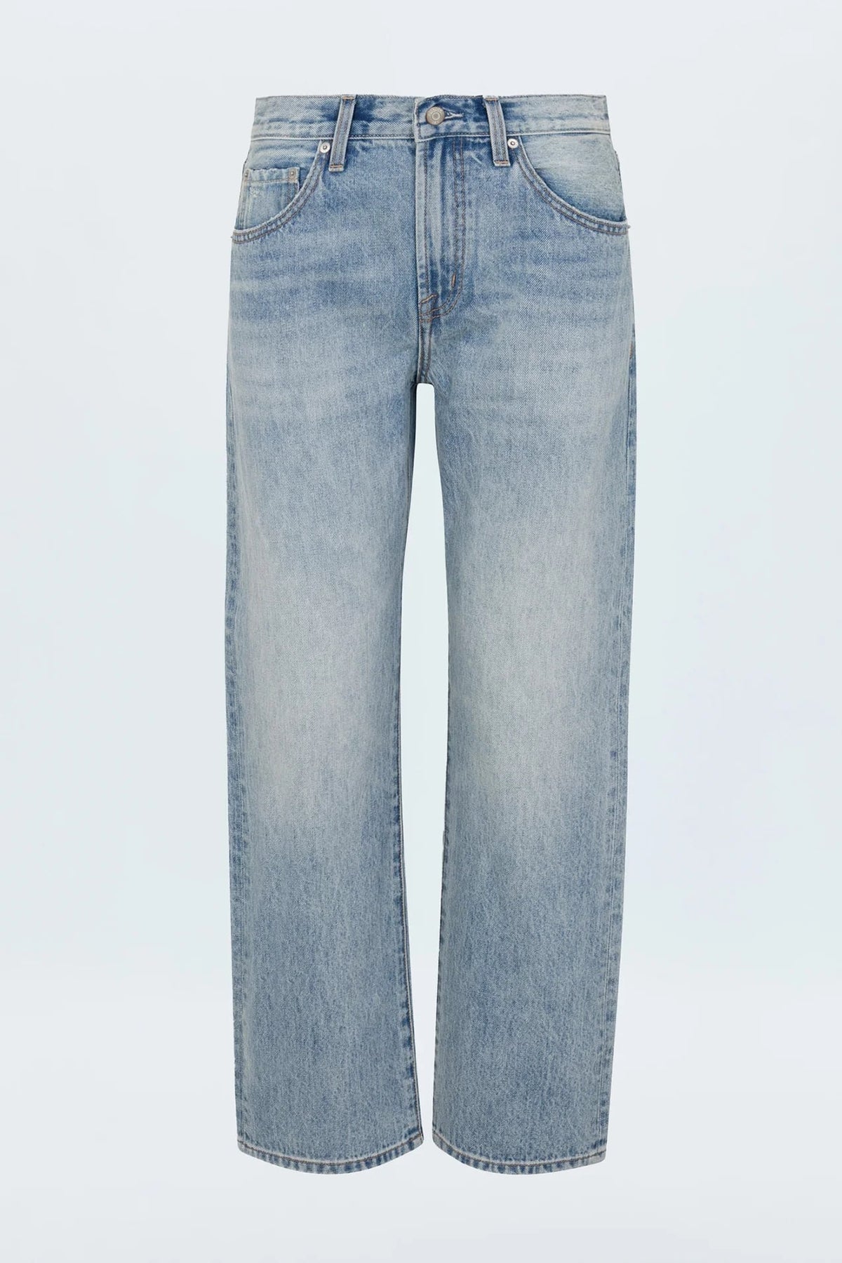 Lexi Mid-Rise Bowed Straight Jean