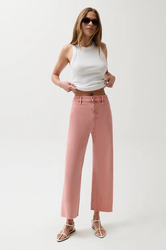 Penny Crop High Rise Wide Leg