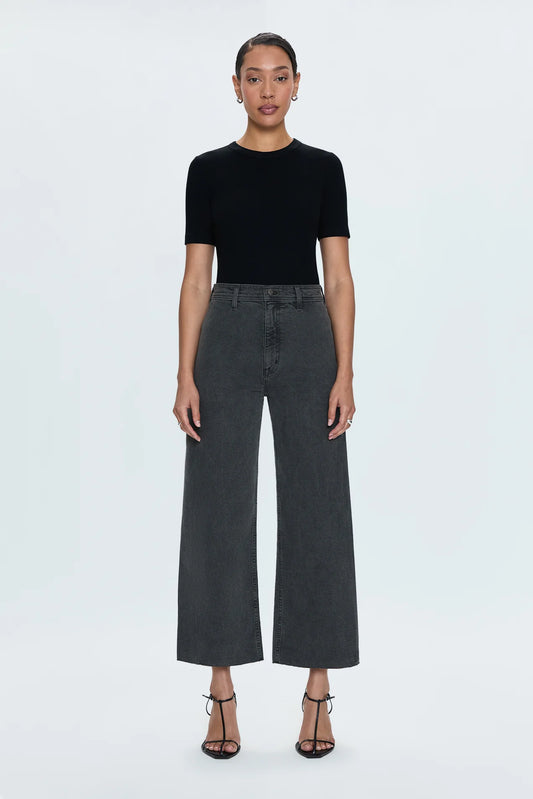 Penny Crop High Rise Wide Leg Jean