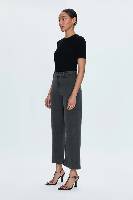 Penny Crop High Rise Wide Leg Jean