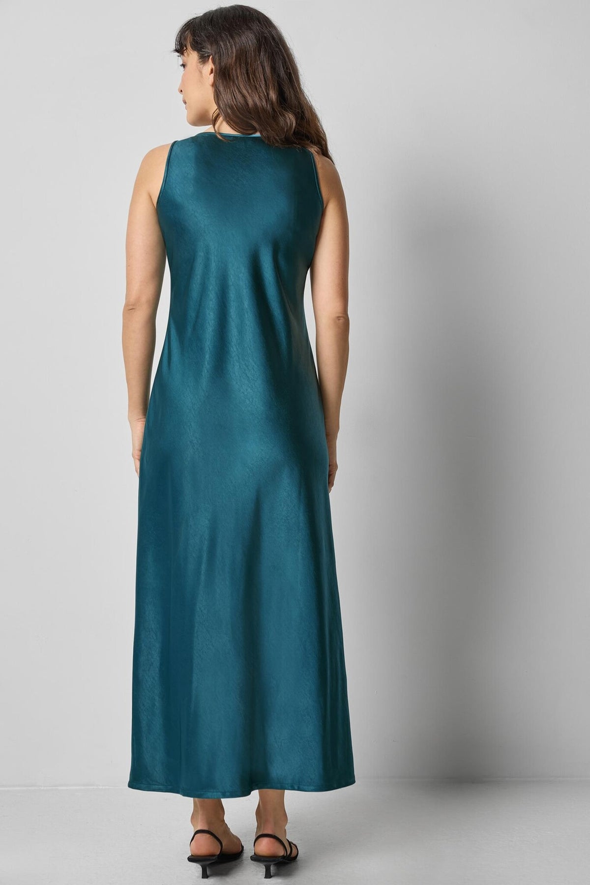 Satin Bias Maxi Dress