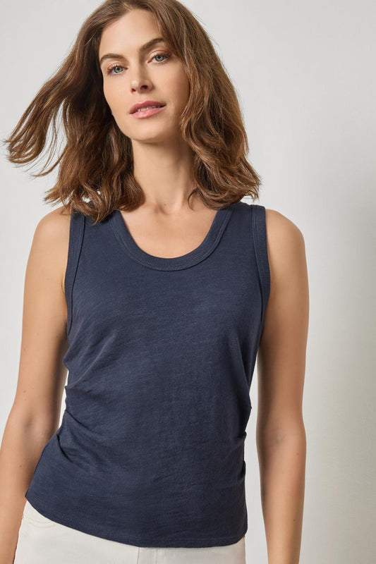 Vintage Side Pleat Tank