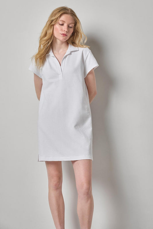 Textured Terry Tunic Dress