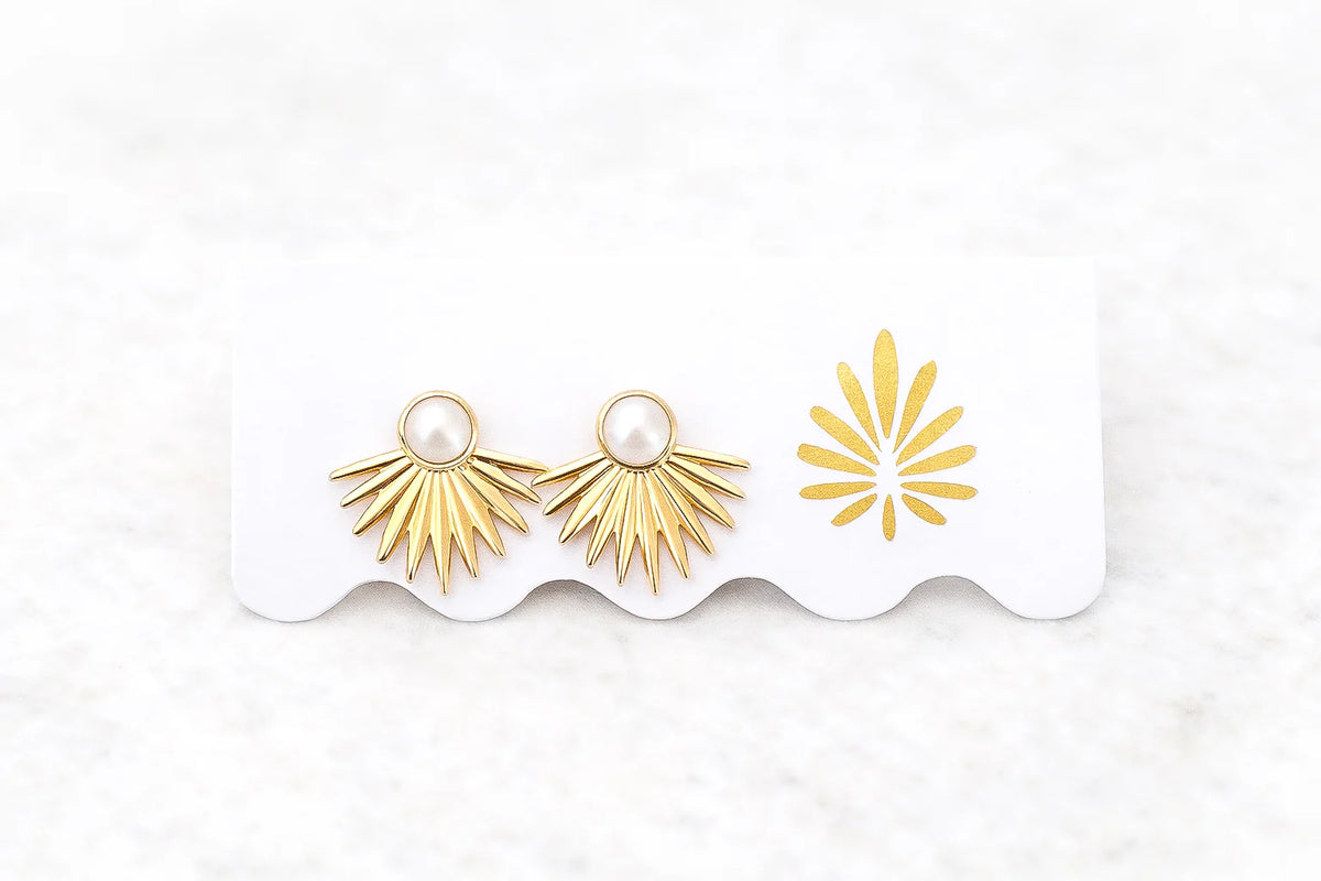 Palm Frond Pearl Posts