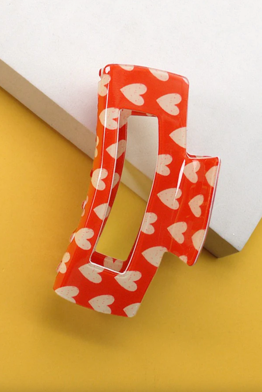 Heart Hair Claw Clip