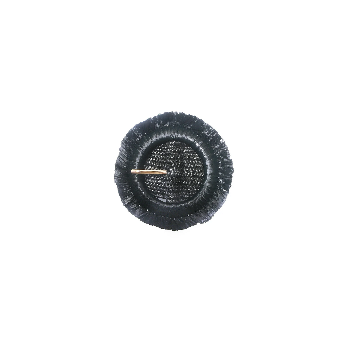 Round Straw Buckle Belt