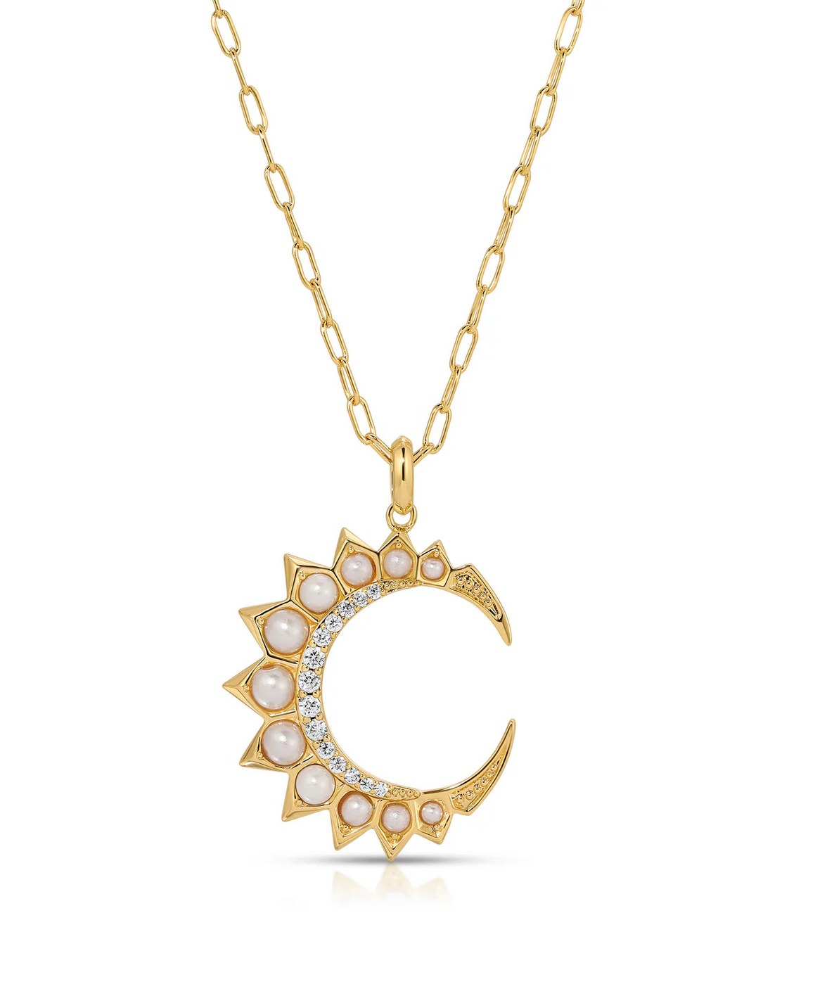 Selene Crescent Necklace