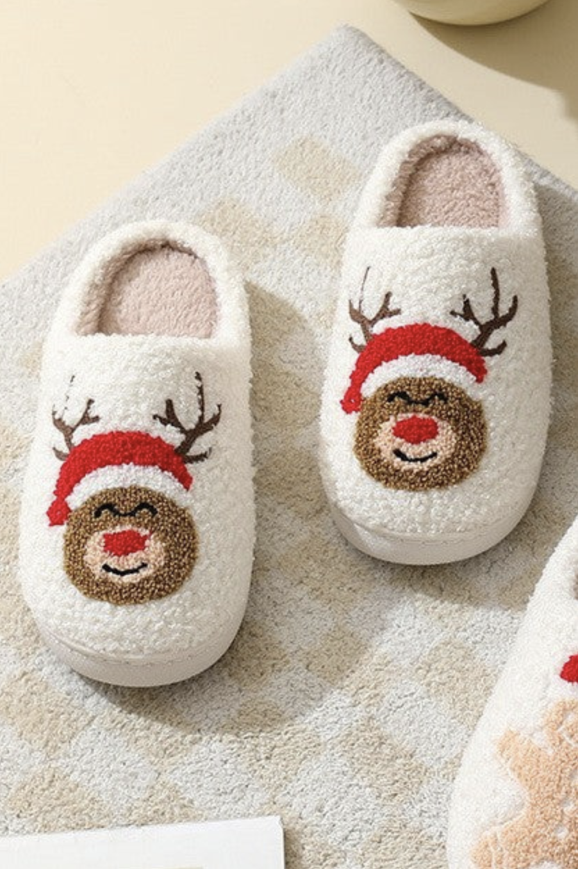 Holiday Plush Slippers