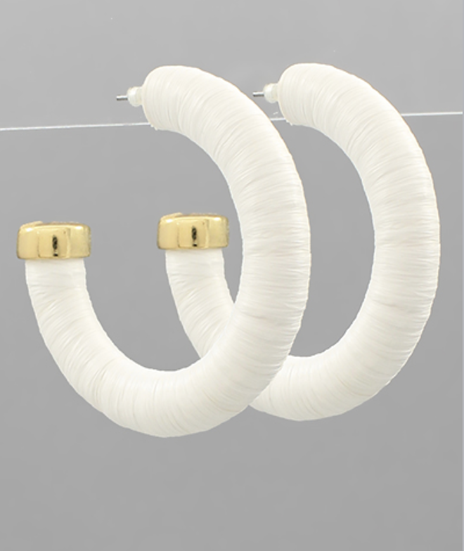 The Elliott Raffia Hoop