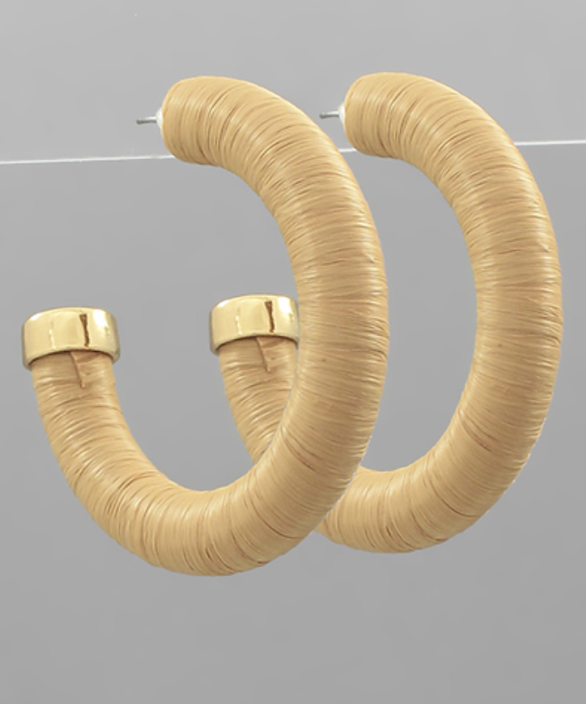 The Elliott Raffia Hoop