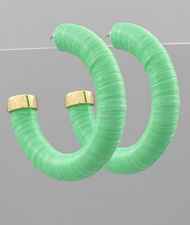 The Elliott Raffia Hoop