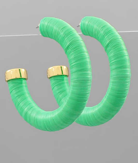 The Elliott Raffia Hoop