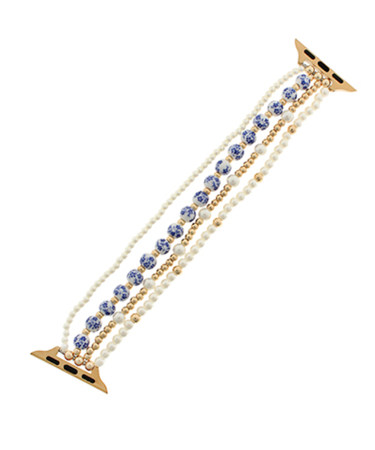 Ceramic & Pearl Watch Band