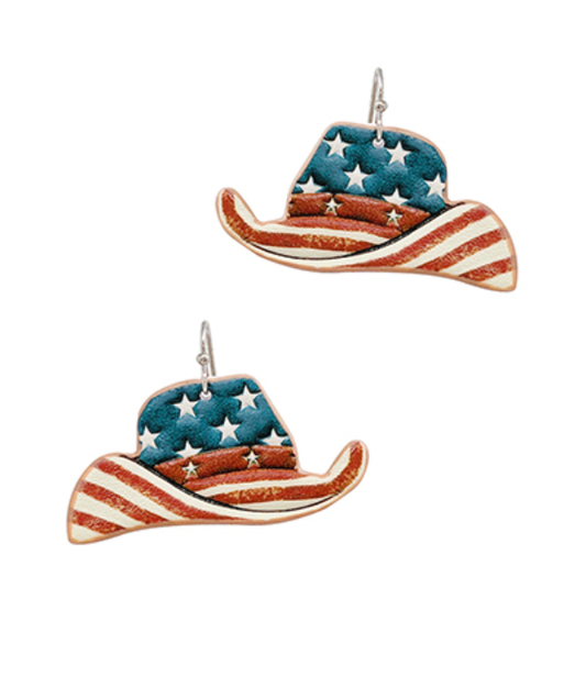 Leather Har Star Earring