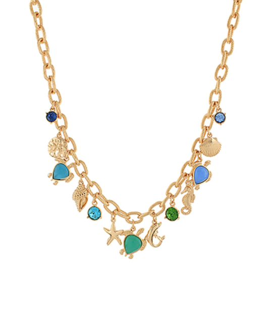 Treading the Coast Charm Necklace