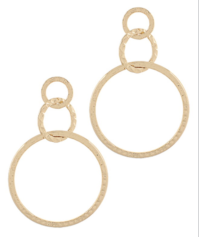 Triple Threat Drop Earrings