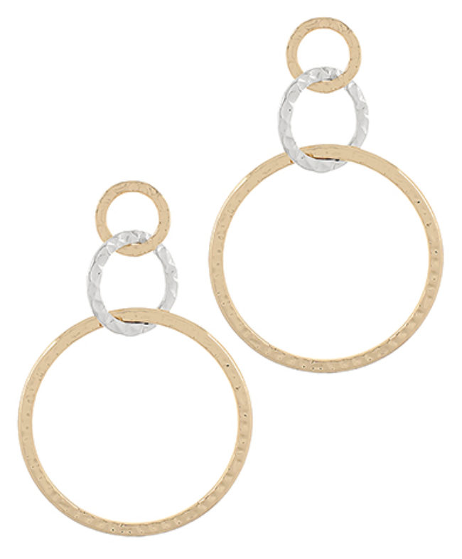 Triple Threat Drop Earrings
