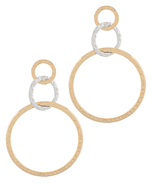 Triple Threat Drop Earrings