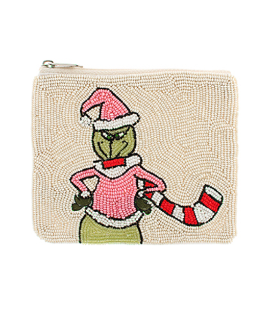 Grinch Santa Coin Purse