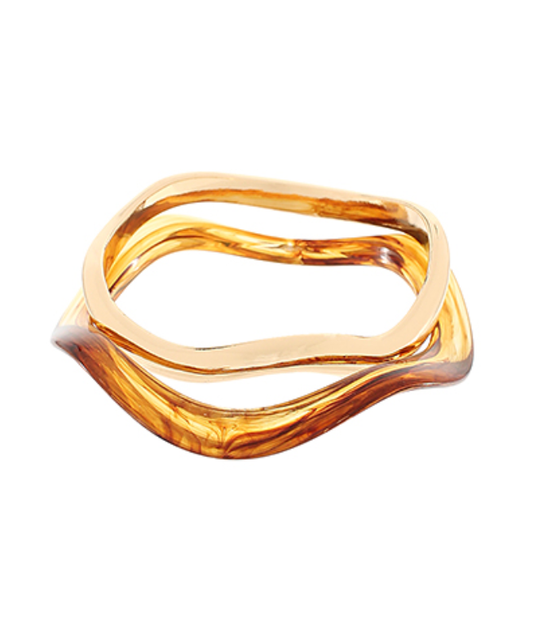 Row Wavy Bangle