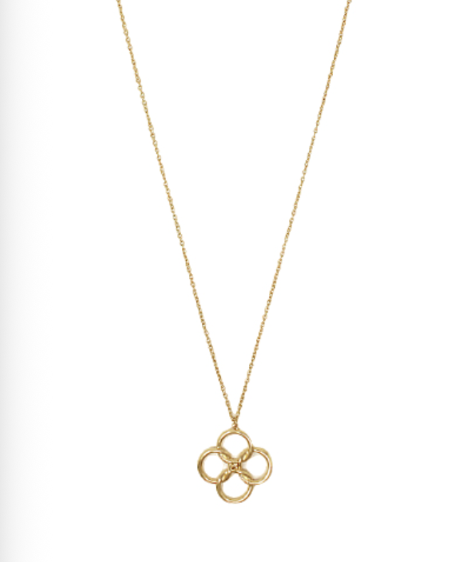 Twisted Clover Long Necklace