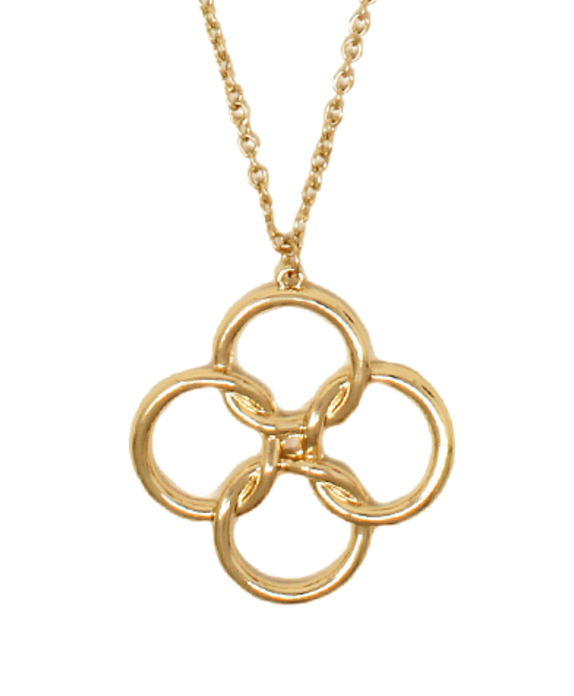 Twisted Clover Long Necklace