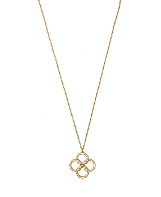 Twisted Clover Long Necklace