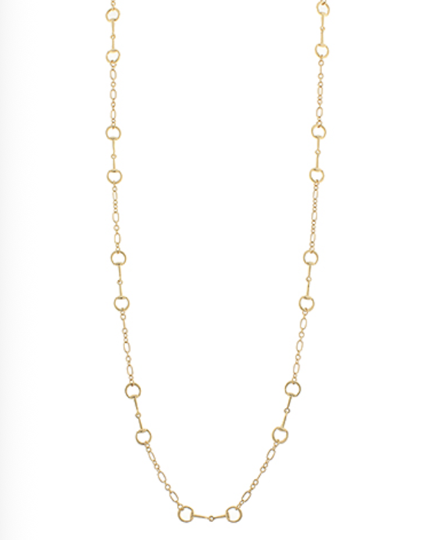 Horsebit Station Long Necklace