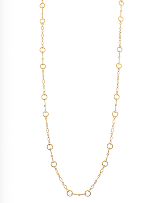 Horsebit Station Long Necklace