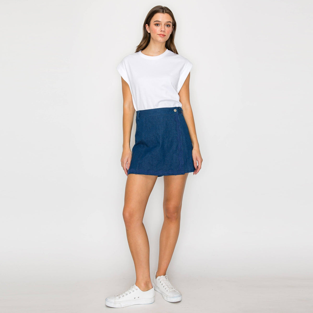 Rick Rack Denim Skort