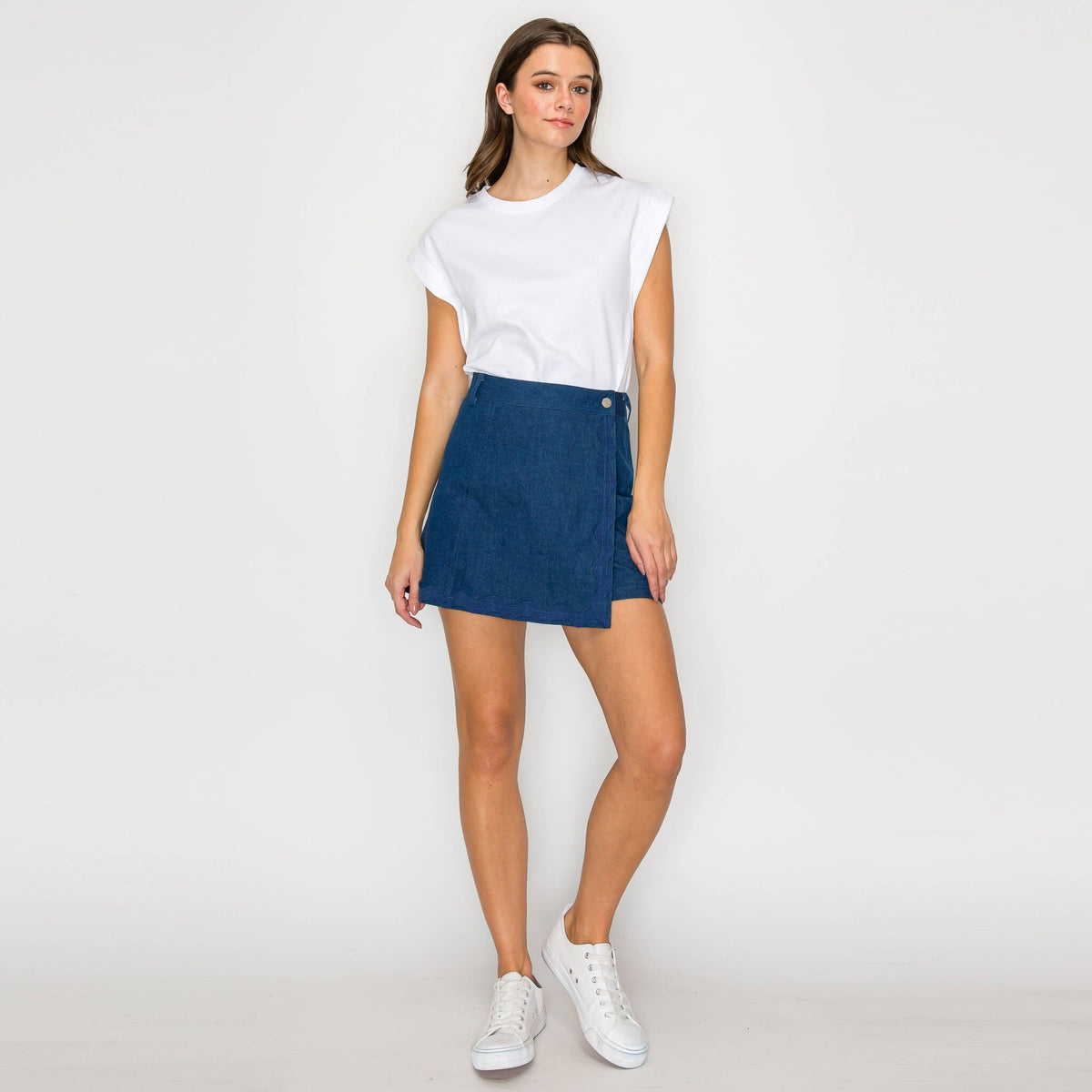 Rick Rack Denim Skort
