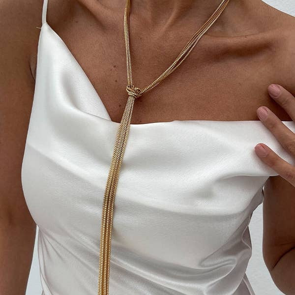 Tasseled Long Necklace