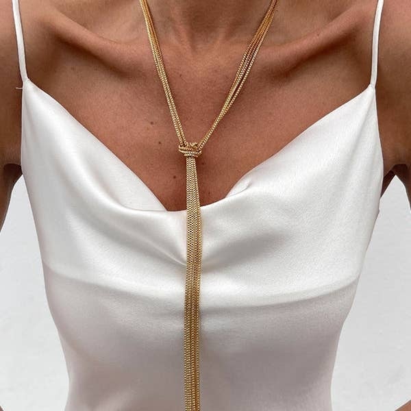 Tasseled Long Necklace