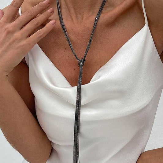 Tasseled Long Necklace