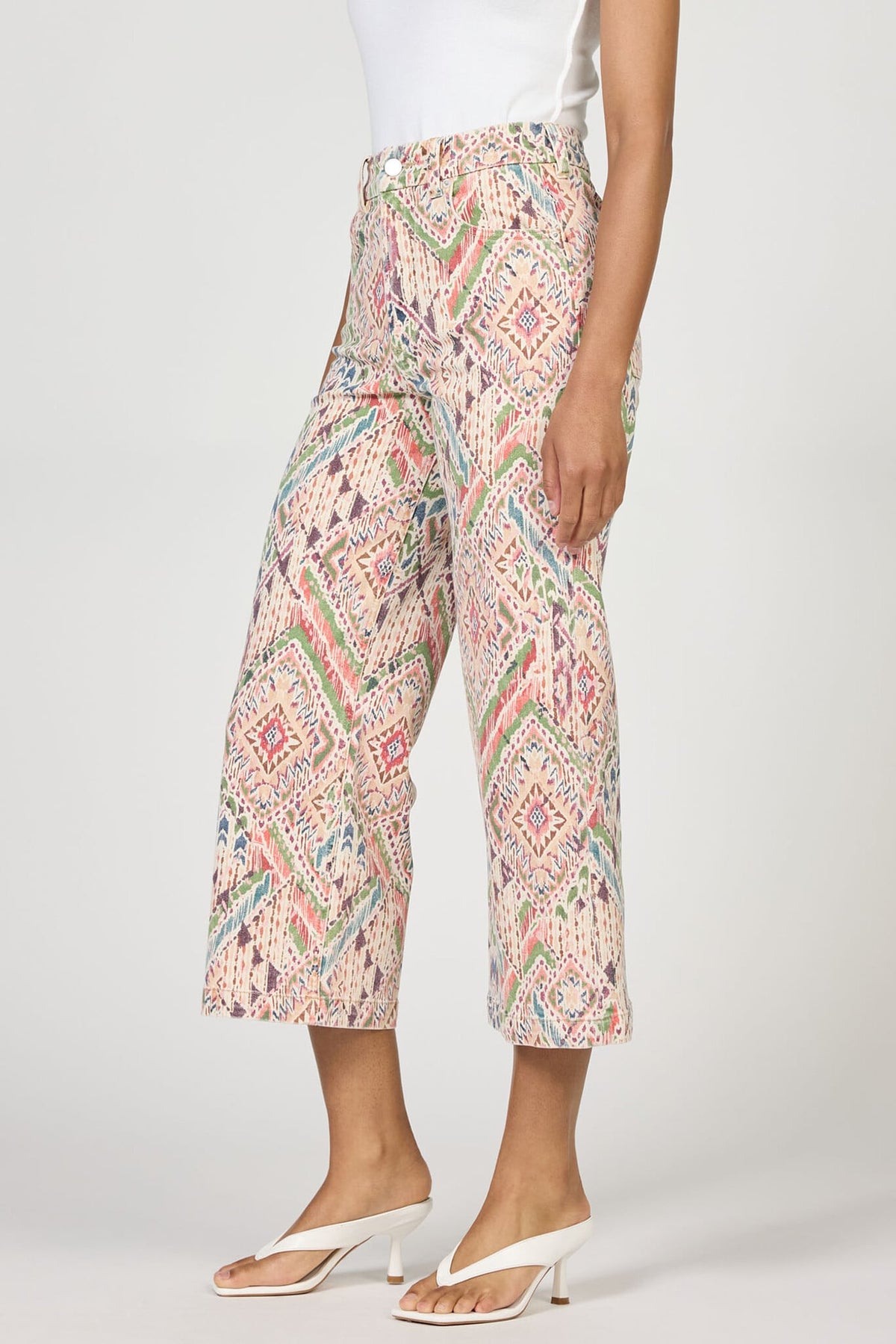 Audrey Crop Print Jeans
