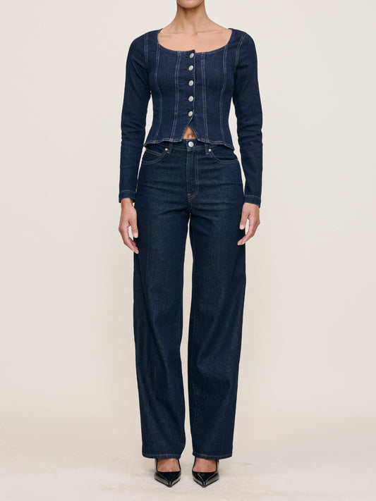 Kaylen Loose Straight High-Rise 32" Jeans