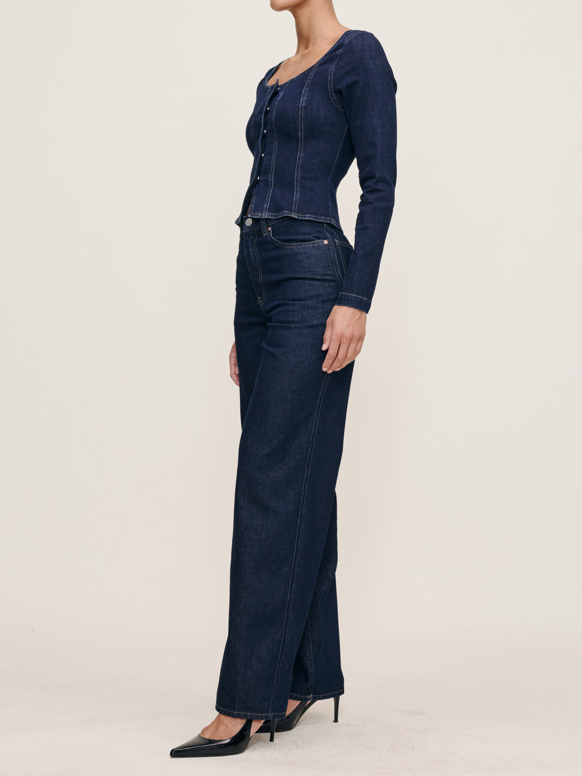 Kaylen Loose Straight High-Rise 32" Jeans