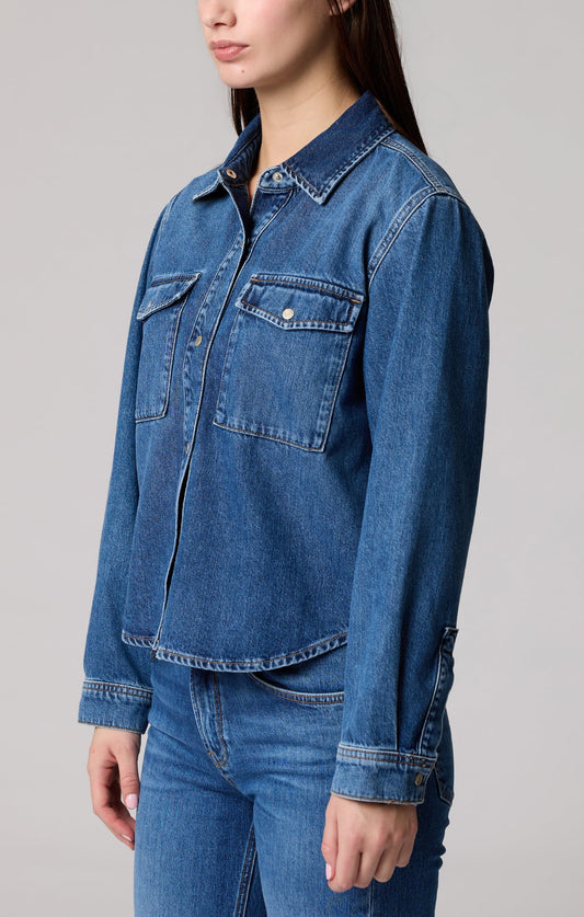Tia Boxy Denim Shirt