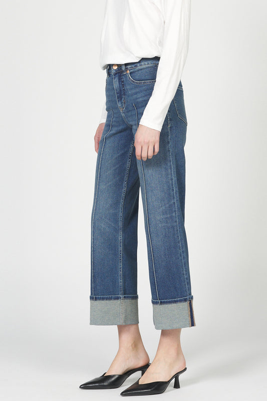 Holly Straight Leg Cuff Jean
