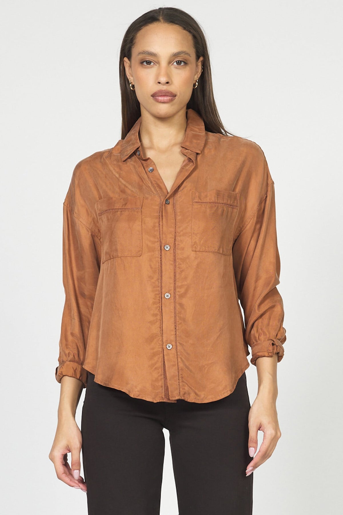 Adrianna w/ Ladder Trim Blouse