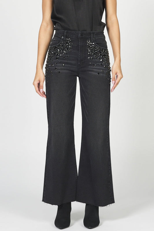 Fiona Wide Leg Sequin Jean