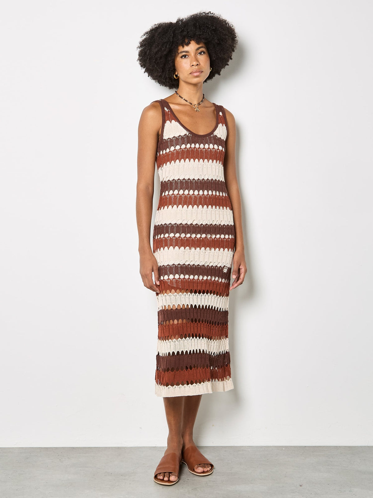 Seeing Stripes Crochet Midaxi